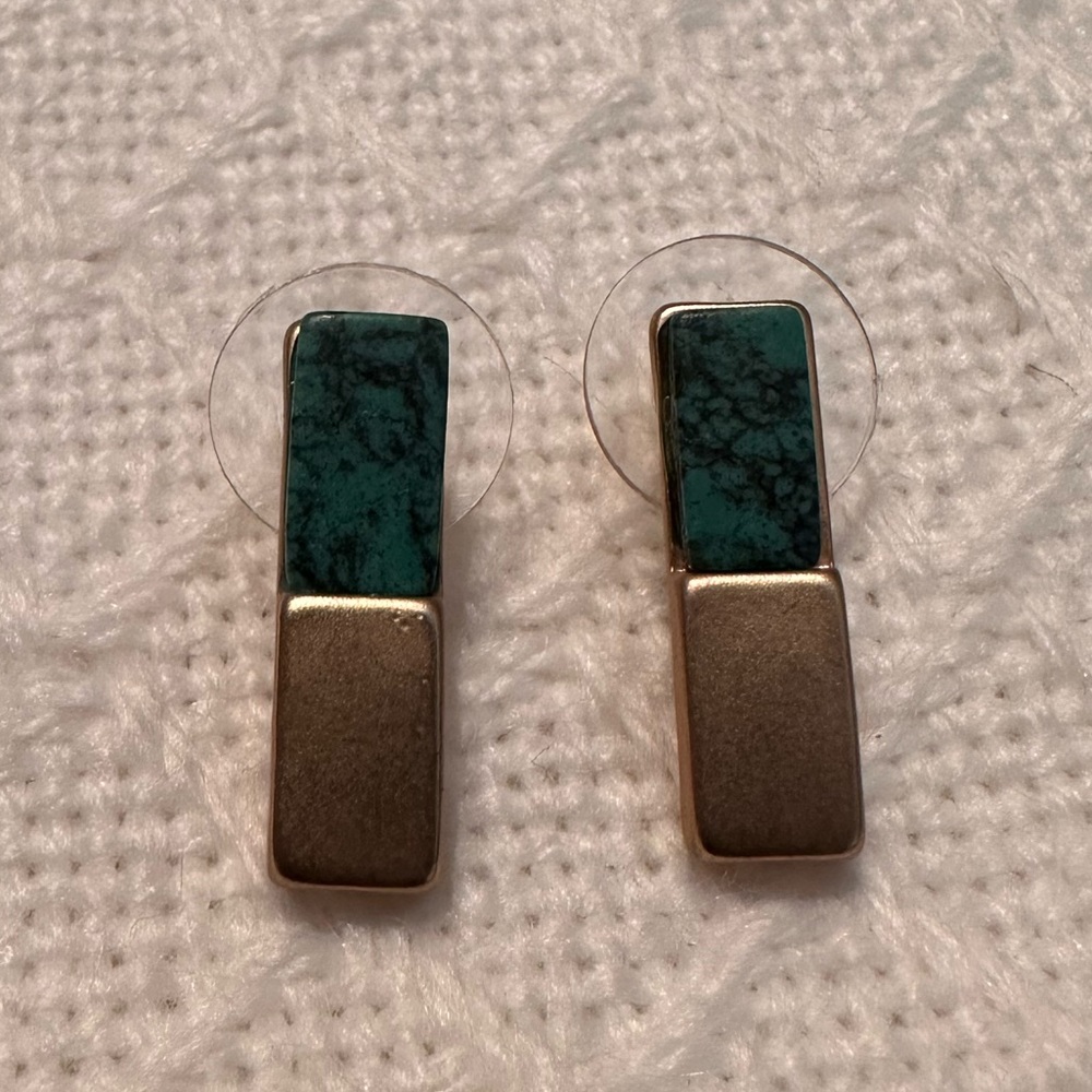 Noonday Jade & Gold Studs
